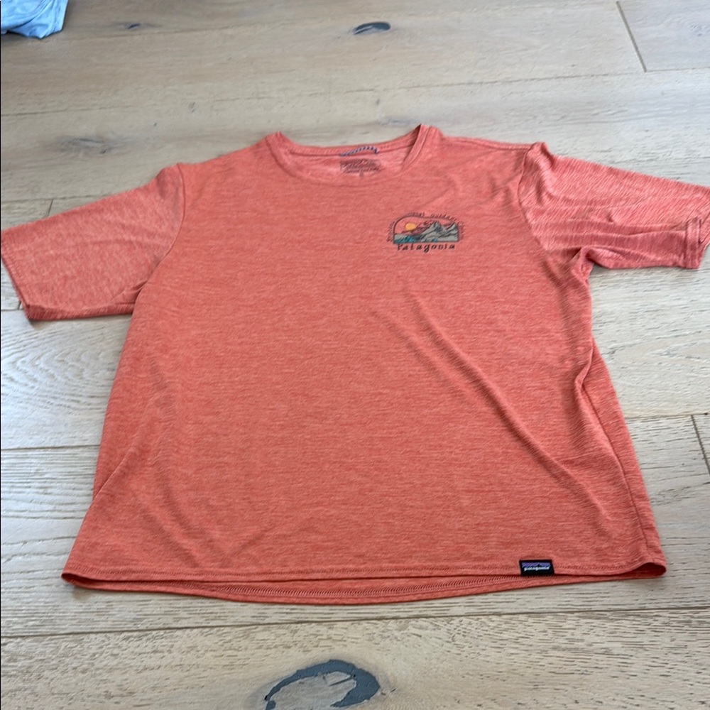 Patagonia Orange Short Sleeve Tee